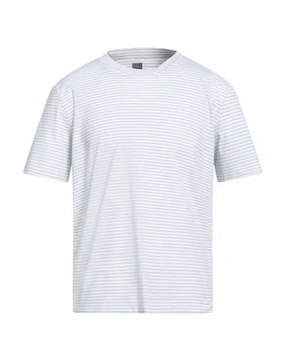 Fedeli Man T-shirt Light Grey Size 42 Cotton, Polyamide, Elastane In Gray