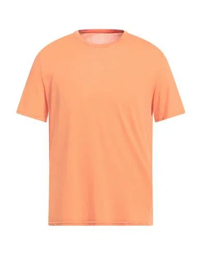 Fedeli Man T-shirt Mandarin Size 42 Cotton In Mandarin
