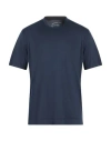 Fedeli Man T-shirt Midnight Blue Size 42 Organic Cotton