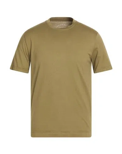 Fedeli Man T-shirt Military Green Size 44 Organic Cotton