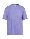 Fedeli Man T-shirt Purple Size 50 Cotton