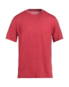 Fedeli Man Sweater Coral Size 40 Cotton In Red