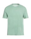 Fedeli Man T-shirt Sage Green Size 40 Cotton