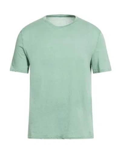 Fedeli Man T-shirt Sage Green Size 40 Cotton