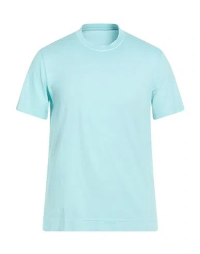 Fedeli Man T-shirt Sky Blue Size 40 Cotton