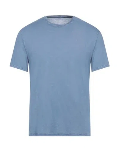 Fedeli Man T-shirt Slate Blue Size 42 Cotton