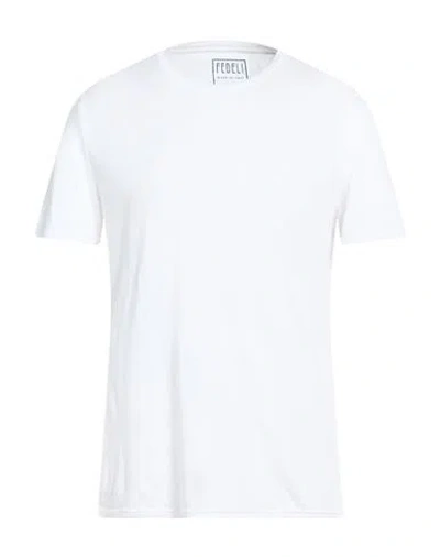 Fedeli Man T-shirt White Size 44 Cotton