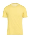 Fedeli Man T-shirt Yellow Size 46 Cotton