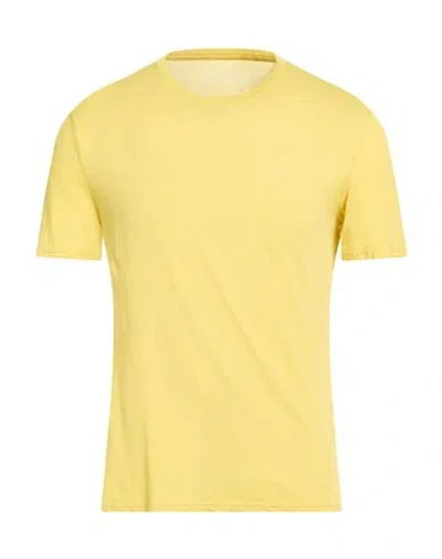 Fedeli Man T-shirt Yellow Size 46 Cotton