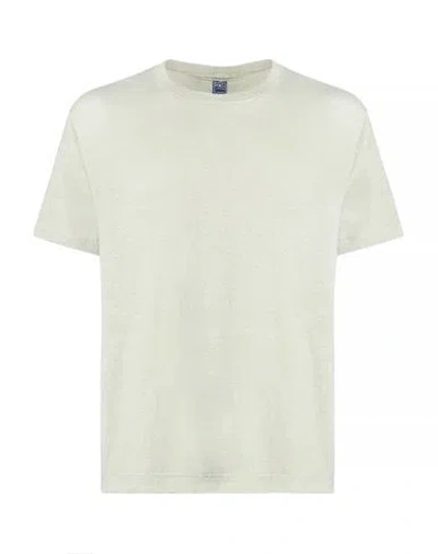 FEDELI FEDELI MAN T-SHIRT LIGHT GREY SIZE 46 LINEN, ELASTANE