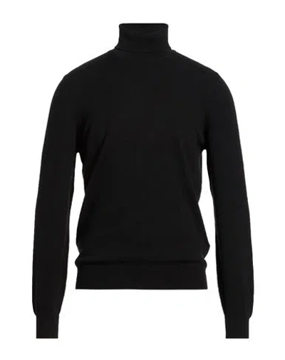Fedeli Man Turtleneck Black Size 42 Cashmere