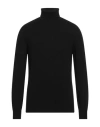 Fedeli Man Turtleneck Black Size 42 Cashmere