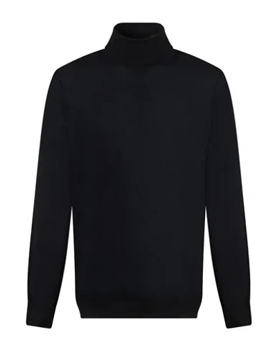 Fedeli Man Turtleneck Black Size 46 Virgin Wool
