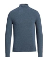 Fedeli High-neck Long-sleeve Jumper In Blue