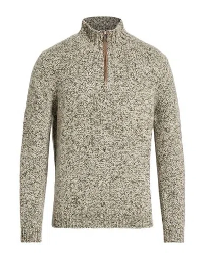 Fedeli Man Turtleneck Dark Green Size 19 ¾ Cashmere, Lambskin