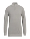 Fedeli Man Turtleneck Grey Size 42 Cotton