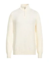 Fedeli Man Turtleneck Ivory Size 42 Wool, Cashmere In White
