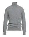 Fedeli Man Turtleneck Light Grey Size 38 Cashmere