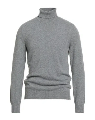 Fedeli Man Turtleneck Light Grey Size 38 Cashmere