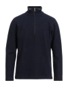 Fedeli Man Turtleneck Midnight Blue Size Xl Cashmere