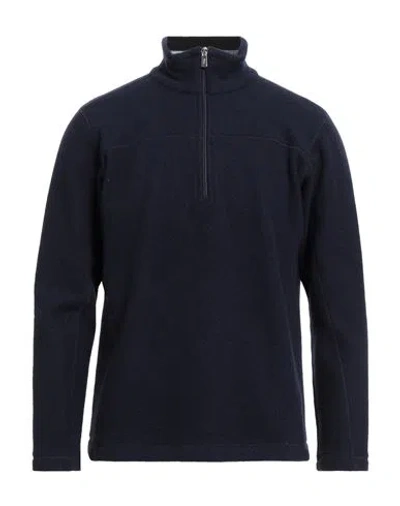 Fedeli Man Turtleneck Midnight Blue Size Xl Cashmere