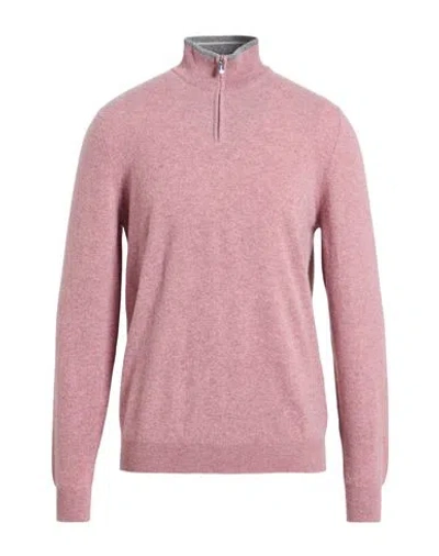 Fedeli Man Turtleneck Pink Size 40 Cashmere