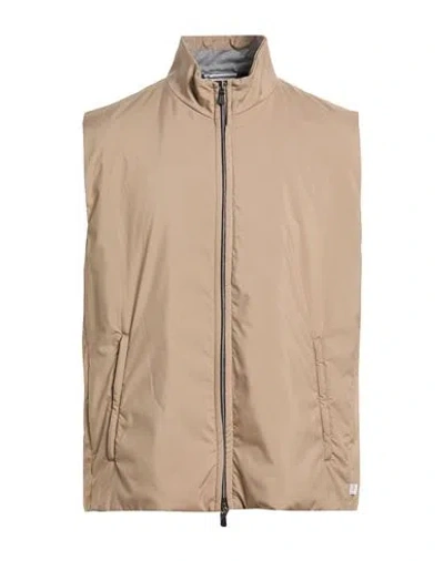 Fedeli Man Vest Light Brown Size 44 Polyester
