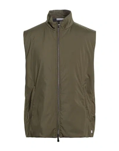 Fedeli Man Vest Military Green Size 46 Polyester