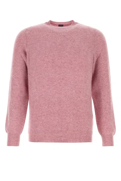 Fedeli Melange Dark Pink Cashmere Sweater