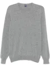 Fedeli Mélange-effect Sweater In Grey