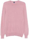 Fedeli Mélange-effect Sweater In Pink