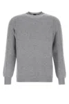 Fedeli Melange Grey Cashmere Sweater In Gray
