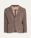 Fedeli Men's Double-faced Cashmere Sport Coat In Charcoal