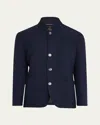 Fedeli Men's Double-faced Cashmere Sport Coat In Navy