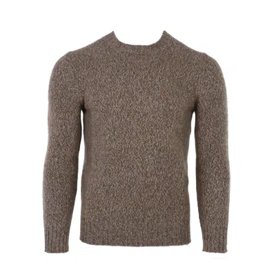 Fedeli Men's Cashmere Twist Crewneck Sweater In Brown