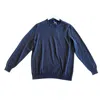 Fedeli Men's Frosted Crewneck Sweater In Grey In Blue