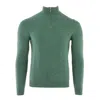 Fedeli Men's Honeycomb Cashmere Quarter Zip In Arete In Multi