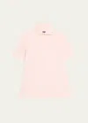 Fedeli Men's Linen-cotton Pique Polo Shirt In Pink