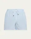 Fedeli Men's Madeira Pinstripe Swim Shorts In Blue