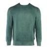 Fedeli Men's Pop Hand-sprayed Cashmere Crewneck In Dark Green
