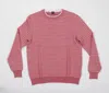 Fedeli Men's Prom Striped Cashmere And Linen Crewneck Sweater In Nantucket In Red