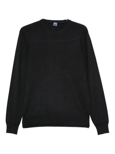 Fedeli Merino-wool Top In Black