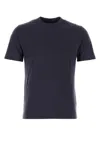 Fedeli Basic T-shirt In Night Blue Giza Jersey In Blue