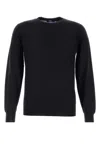 Fedeli Midnight Blue Wool Sweater In Blue