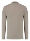Fedeli Mock-neck Knit Sweater In Neutrals