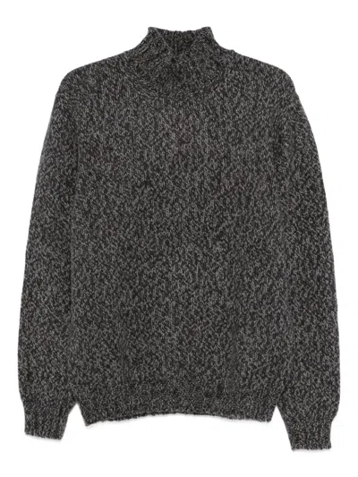 Fedeli Mock-neck Sweater In Gray