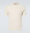 Fedeli Mondial Cotton Terry Polo Shirt In Neutral