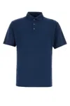 Fedeli Piquet Polo With Collar And Short Sleeves In 85