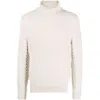 Fedeli Roll-neck Cable-knit Jumper
