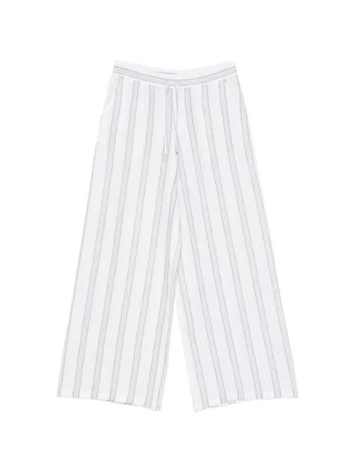 Fedeli New Diana Striped Palazzo Pants In White